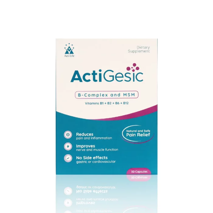 Actigesic B complex and MSM for pain relief and inflammation