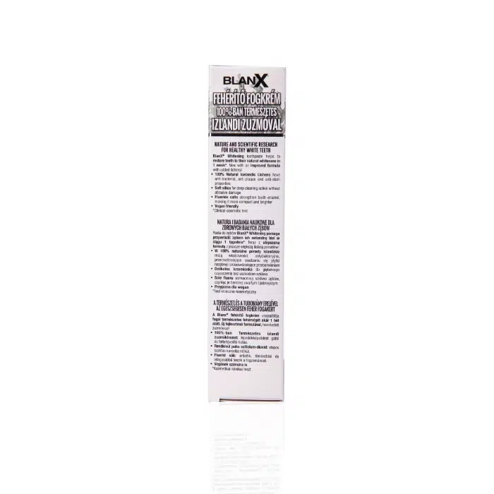 Blanx Whitening Non-Abrasive Toothpaste 75 ml- Back view